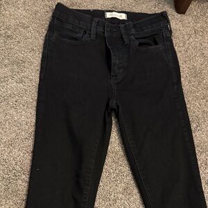 Madewell Women's Dark Black Skinny Jeans